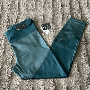 GAP Shimmer Panel Teal Leggings